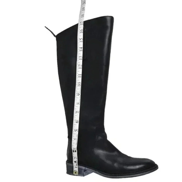 Franco Sarto Leather Knee High Boot  Tall Black Size 6.5 - Picture 16 of 16